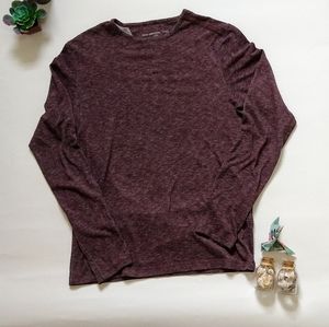 John Varvatos Luxe Maroon Long Sleeve Size S